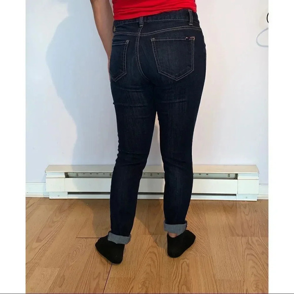 ❣️Tommy Hilfiger Mid rise dark blue skinny Jeans Sz4 - Picture 4 of 10